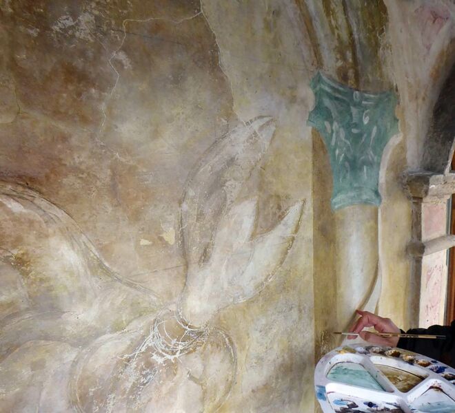 Pordenone Palazzo Ricchieri ritocchi affreschi seicento