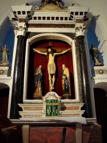 Sardegna Galtellì Santissimo Crocifisso ante restauro