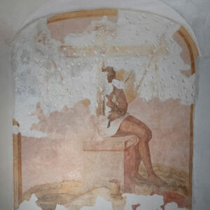 Polcenigo santuario santissima trinità affresco cripta dopo