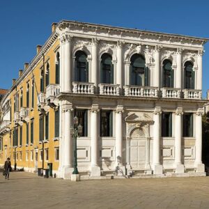 Venezia Palazzo Loredan Campo Santo Stefano Facciata ante restauro