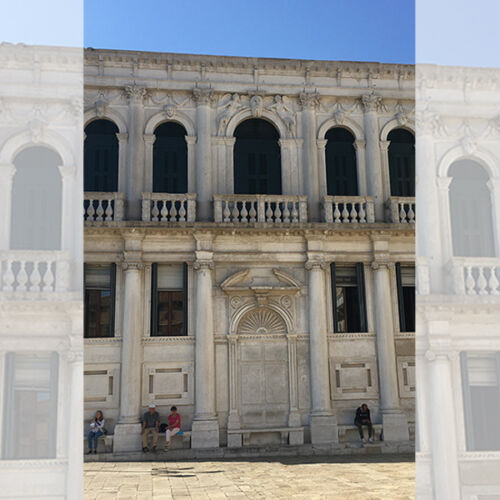 Venezia Palazzo Loredan Campo Santo Stefano Facciata dopo restauro
