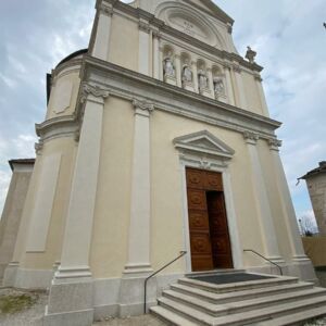 Rossano Veneto Duomo facciata fronte post restauro