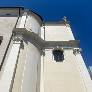 Rossano Veneto Duomo facciata laterale post restauro